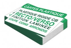 Carte PVC 0,76 mm 2 faces