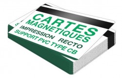 Carte PVC 0,76 mm 1 face + bande magnétique LOCO
