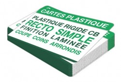 Carte PVC 0,76 mm 1 face