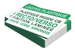 Carte PVC 0,76 mm 2 faces