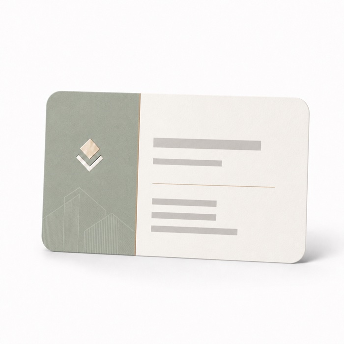 Carte de visite 2 faces 85 × 55 mm 350 g mat + coins arrondis